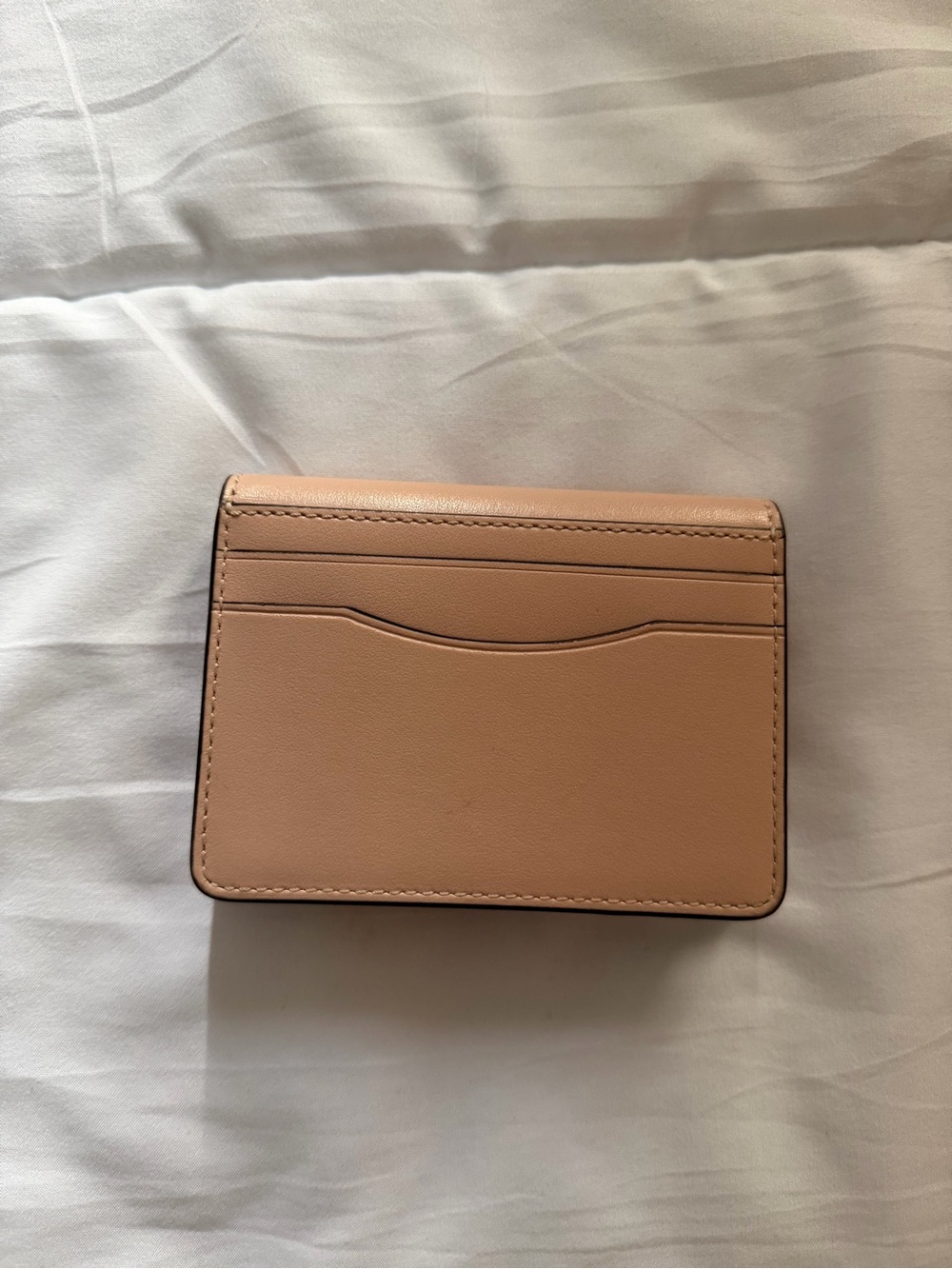 Coach Blush Pink Leather Small Wallet with Gold C Hardware - Picture 2 of 4